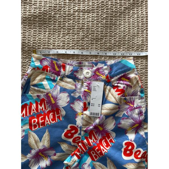 NWT Urban Outfitters Beaches Miami Beach Cropped Pants 26 - Picture 5 of 8